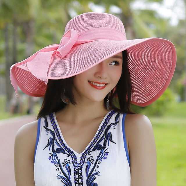 Elegant solhat til kvinder med UV-beskyttelse – SolGlam