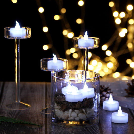 Flampfria LED-lampor med timer för mysig belysning