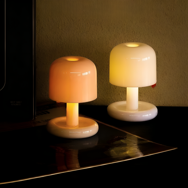 Bærbar Bordlampe med Blødt Lys og USB Opladning