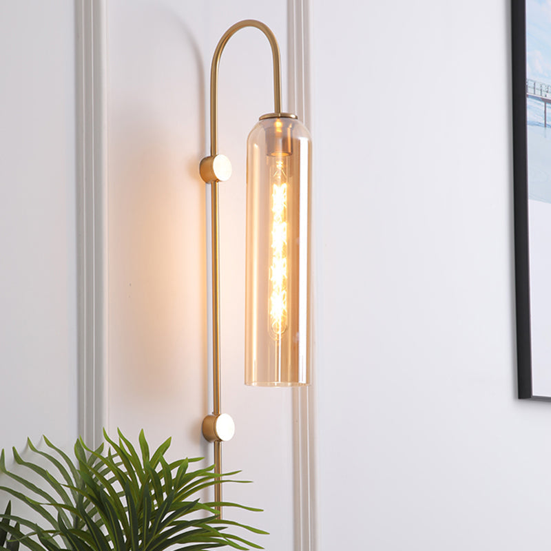 Elegant Væglampe i Glas og Metal – Stilfuld Belysning