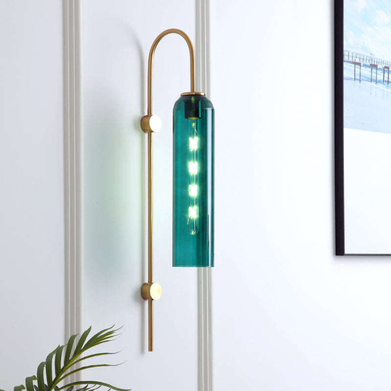 Elegant Væglampe i Glas og Metal – Stilfuld Belysning