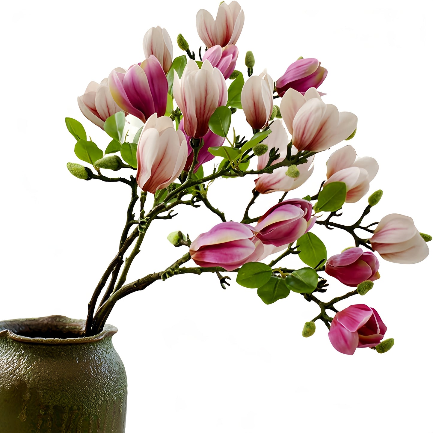 Elegant Magnoliablomsterset – Perfekt för Bröllop och Inredning