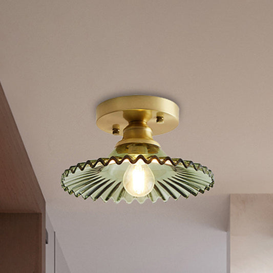 Vintage Loftlampe med Glasdesign – Stilfuld og Kompakt