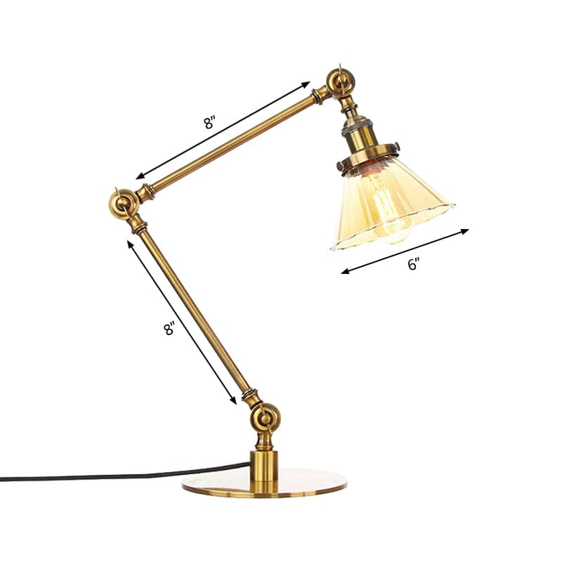 Elegant glasbordslampa med mjukt ljus – modern design