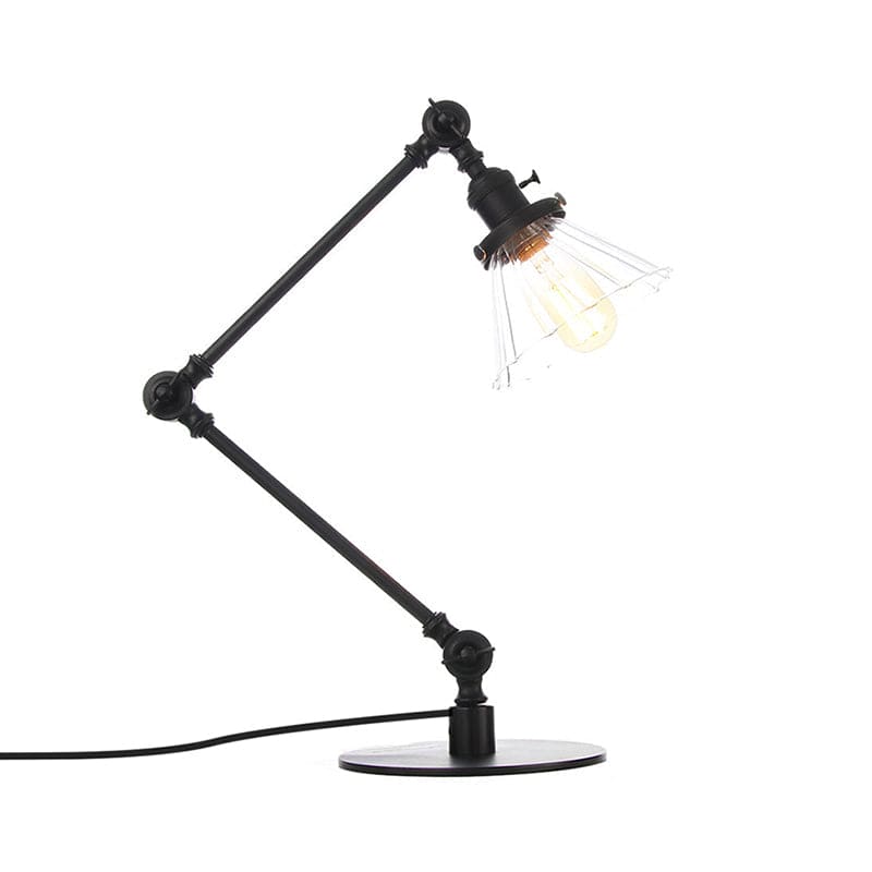 Elegant glasbordslampa med mjukt ljus – modern design