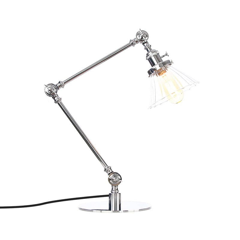 Elegant glasbordslampa med mjukt ljus – modern design