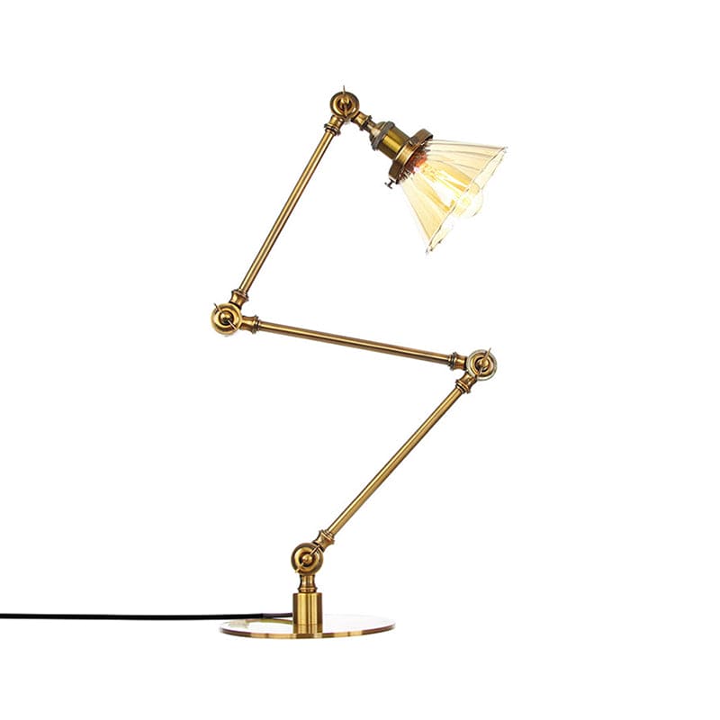 Elegant glasbordslampa med mjukt ljus – modern design