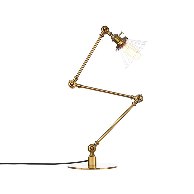 Elegant glasbordslampa med mjukt ljus – modern design