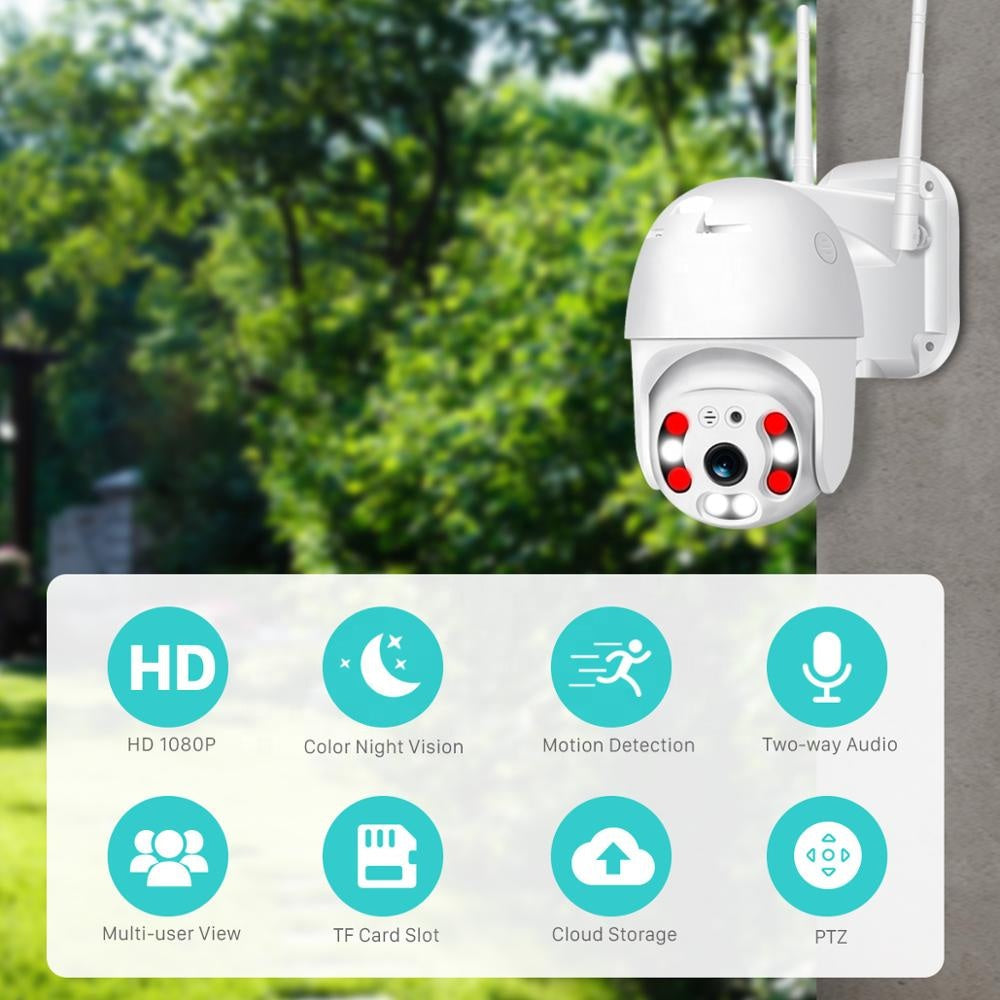 Smart WiFi Udendørs Overvågningskamera – SkyGuard 360