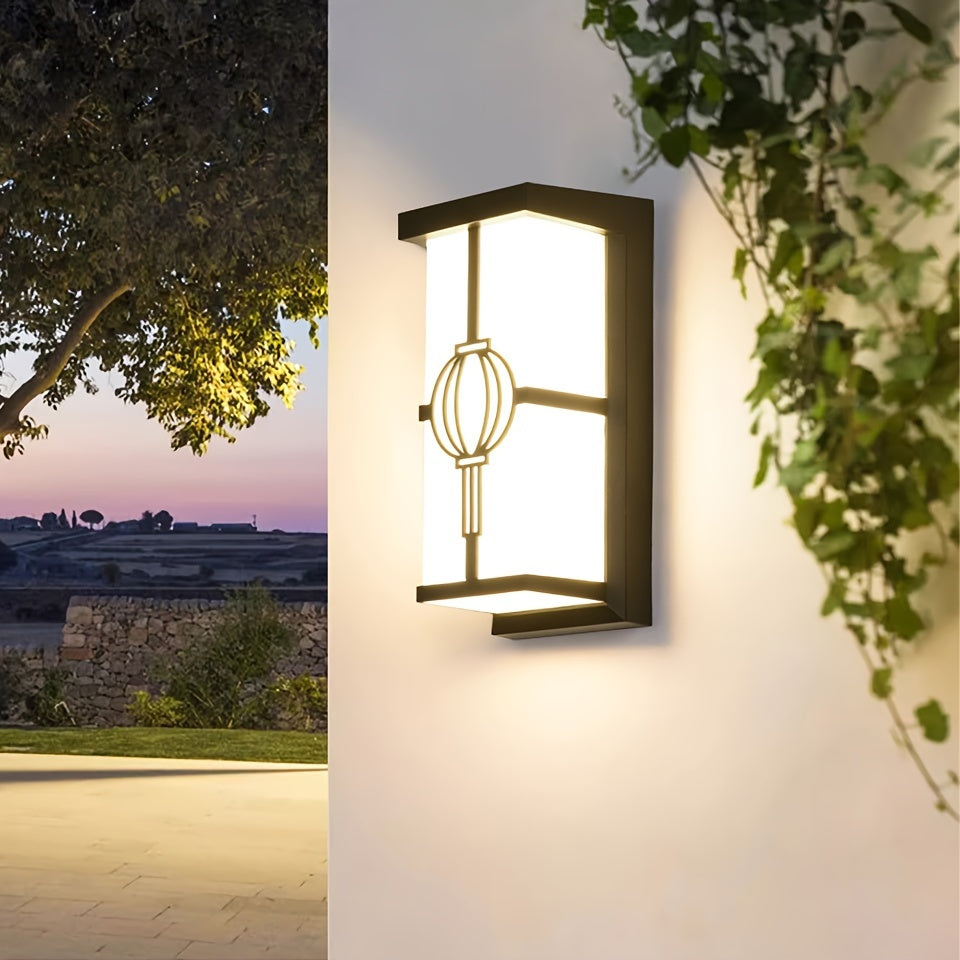 Vattentät LED-vägglampa för utomhusbruk med energibesparing