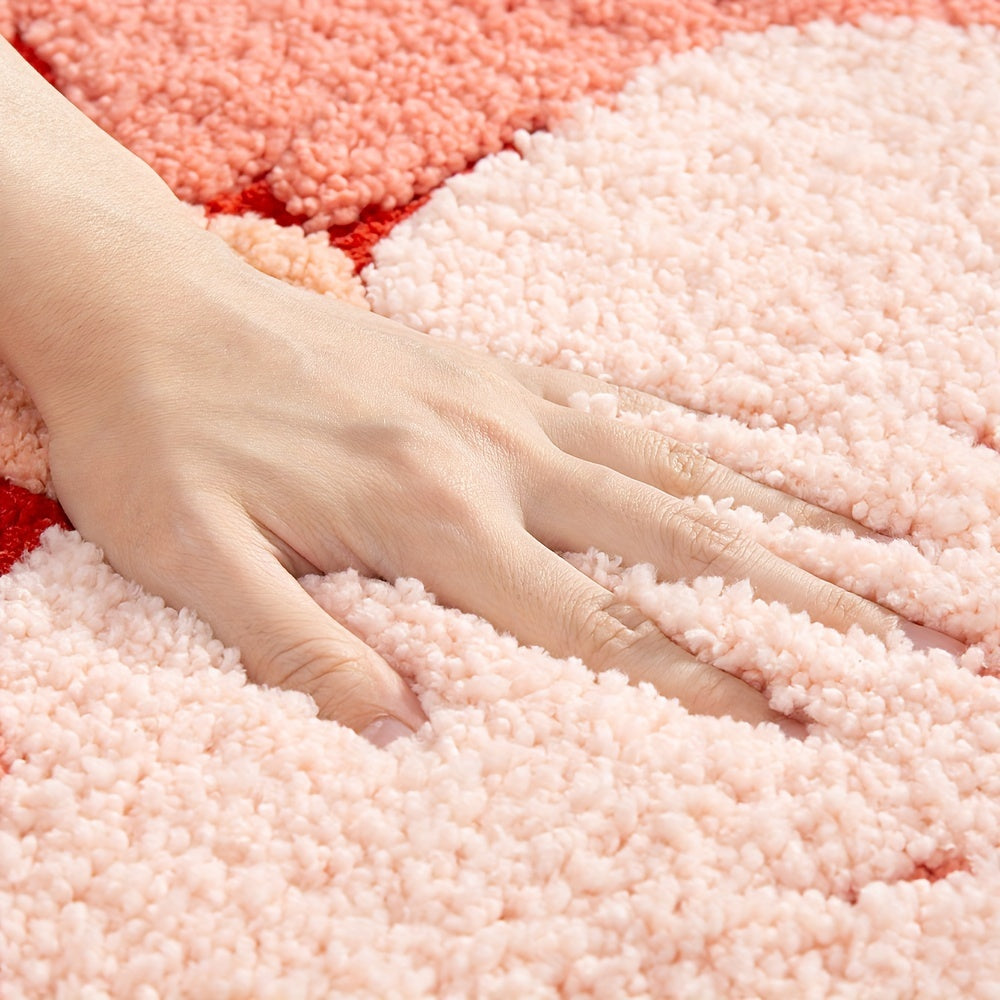 Blomsterdesign Badeværelsesmåtte – Blød og Absorberende Komfort