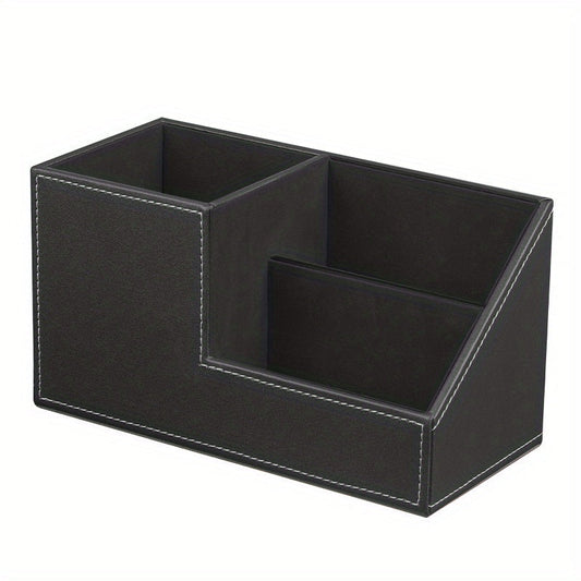 Elegant PU-organisatör för ett städat skrivbord