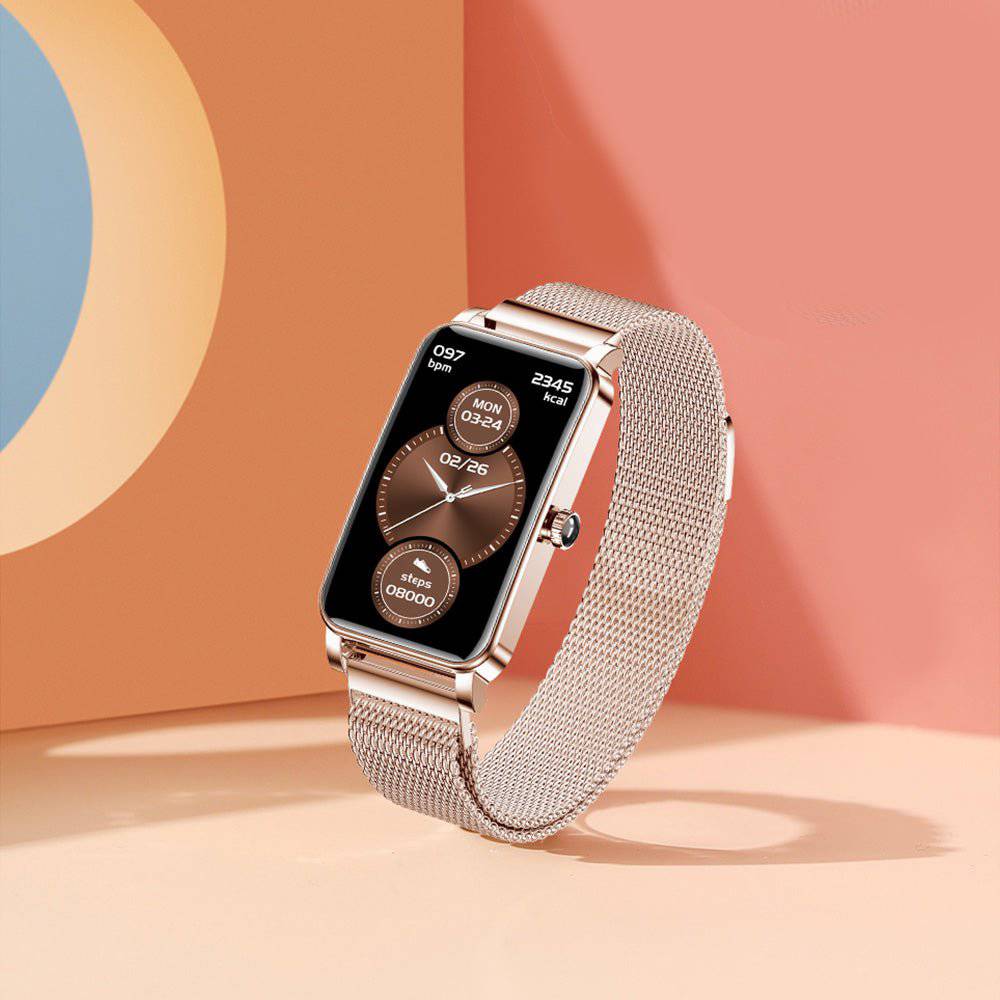 Elegant Dame Smartwatch - Stilfuld, Vandtæt & Sundhedsfokus