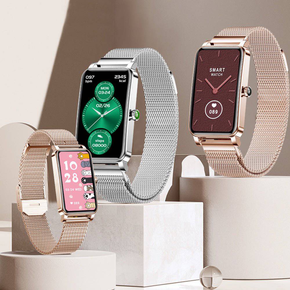 Elegant Dame Smartwatch - Stilfuld, Vandtæt & Sundhedsfokus