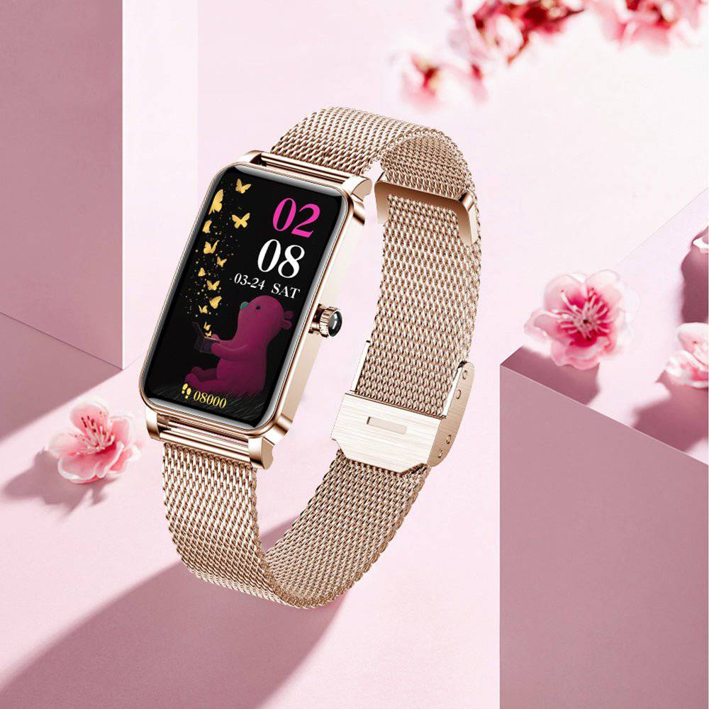 Elegant Dame Smartwatch - Stilfuld, Vandtæt & Sundhedsfokus