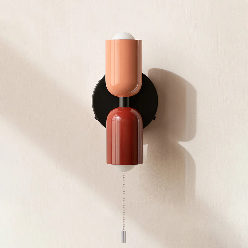 Udendørs Væglampe i Glas med Dobbelt Lysstråle