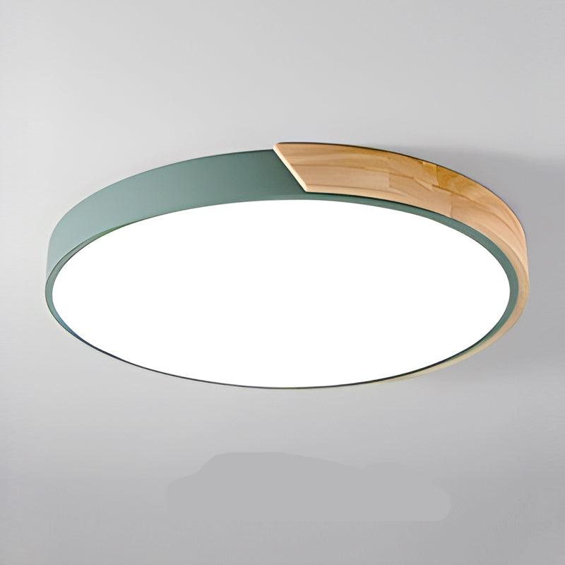 Moderne LED Loftslampe i Træ - Stilfuld og Pladsbesparende