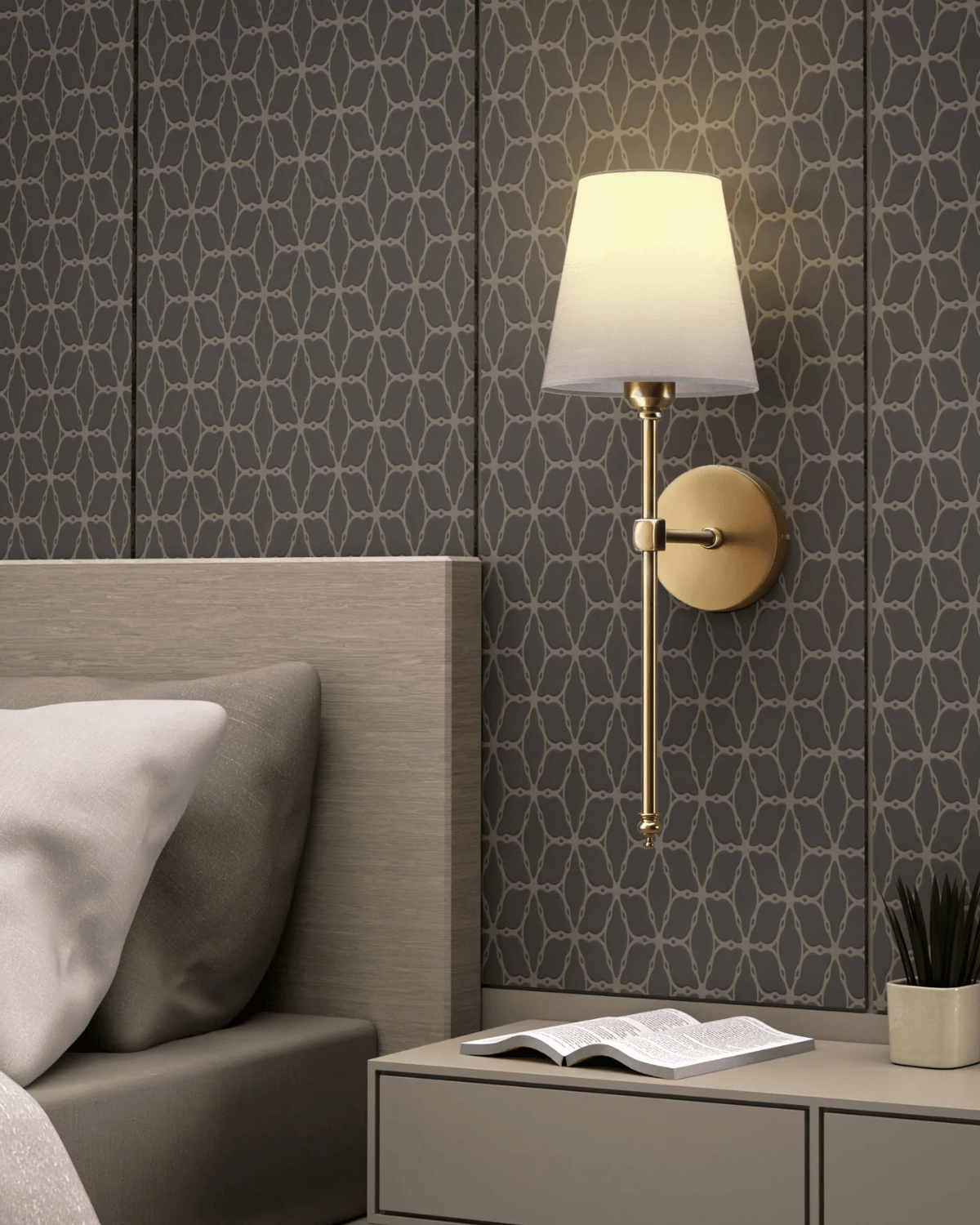 Elegant væglampe med justerbar lysstyrke og tidløst design