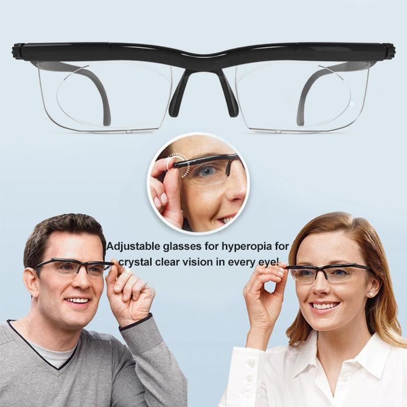 Fokuserbara läsglasögon unisex