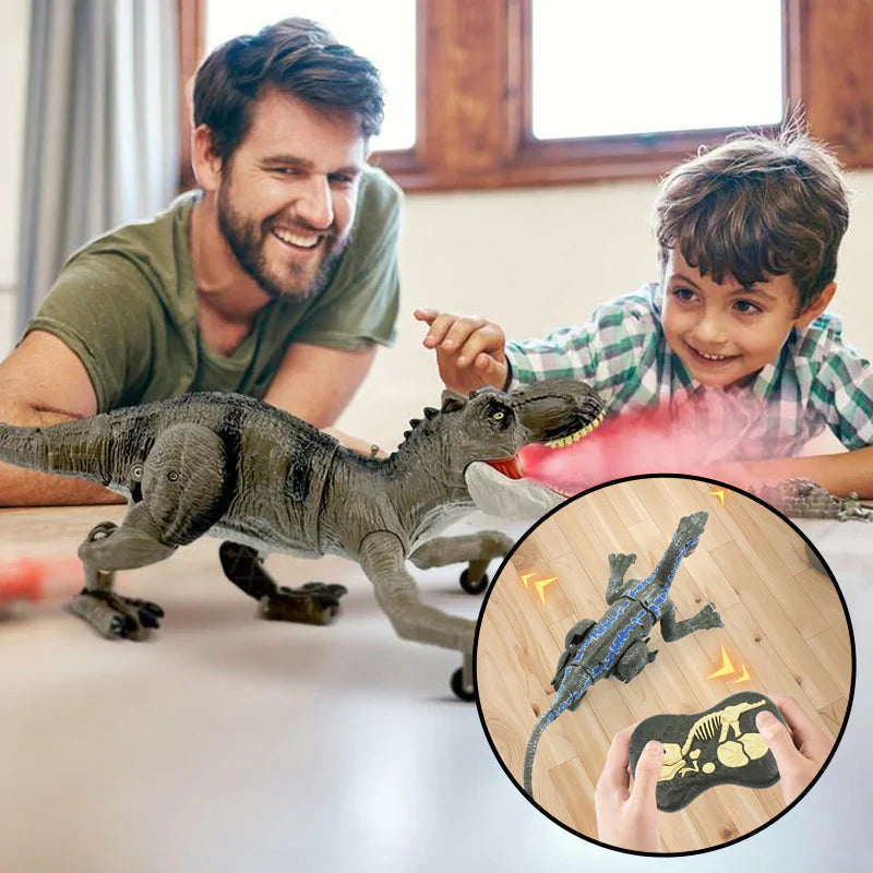 Fjärrstyrd dinosaurie med dimfunktion