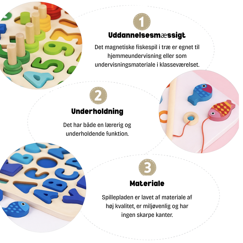 Montessori Träspel för Kreativt Lärande och Färdighetsutveckling
