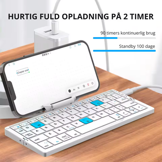 Kompakt Trådlöst Tangentbord - Effektiv Skrivning På Språng