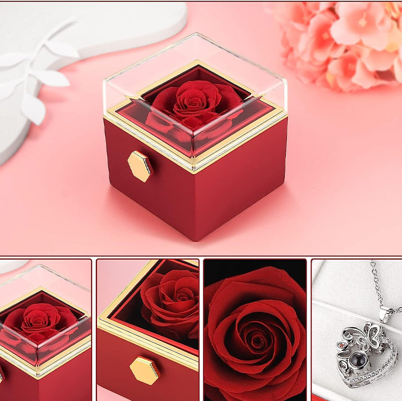 Eternal Rose Box – Elegant Opbevaring af Kunstige Roser
