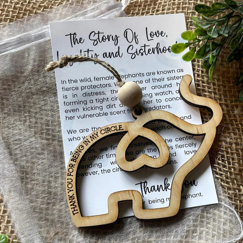 Elefant Ornament til Venskab