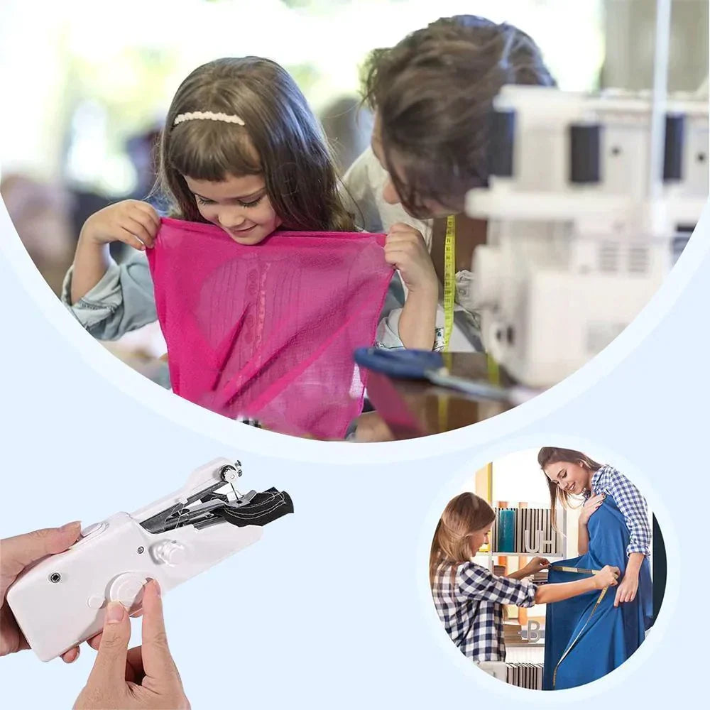 Trådlös mini-handsymaskin för snabba reparationer – för gardiner, väskor & fållar