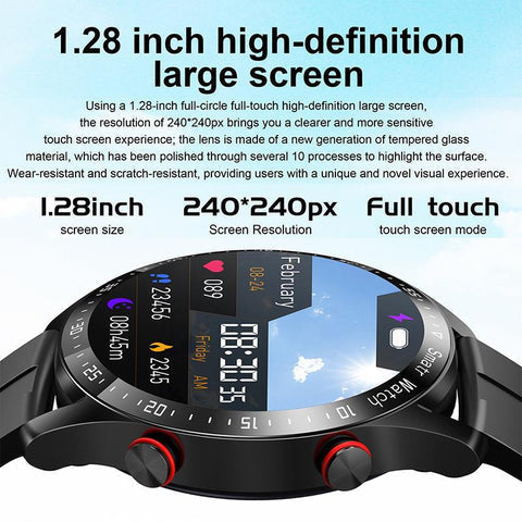 Smartwatch til mænd med sundhedsovervågning og vandtæt design