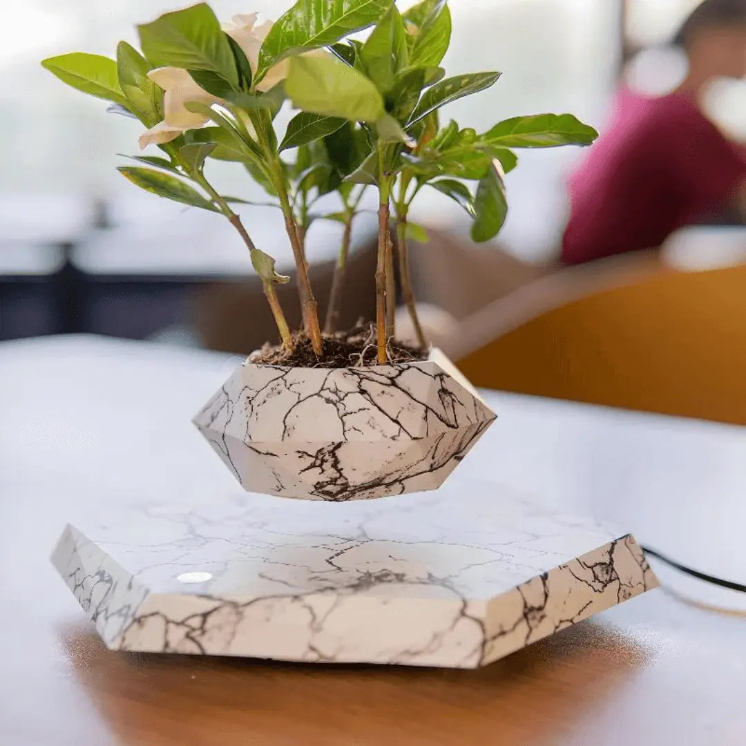 Svævende Plantekrukke med Magnetisk Levitationssystem - FloraMag