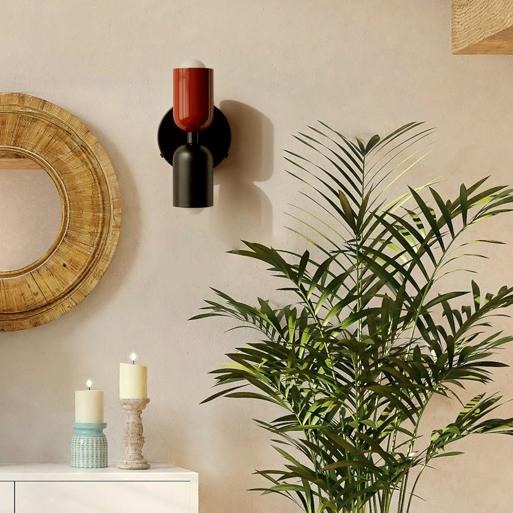 Udendørs Væglampe i Glas med Dobbelt Lysstråle