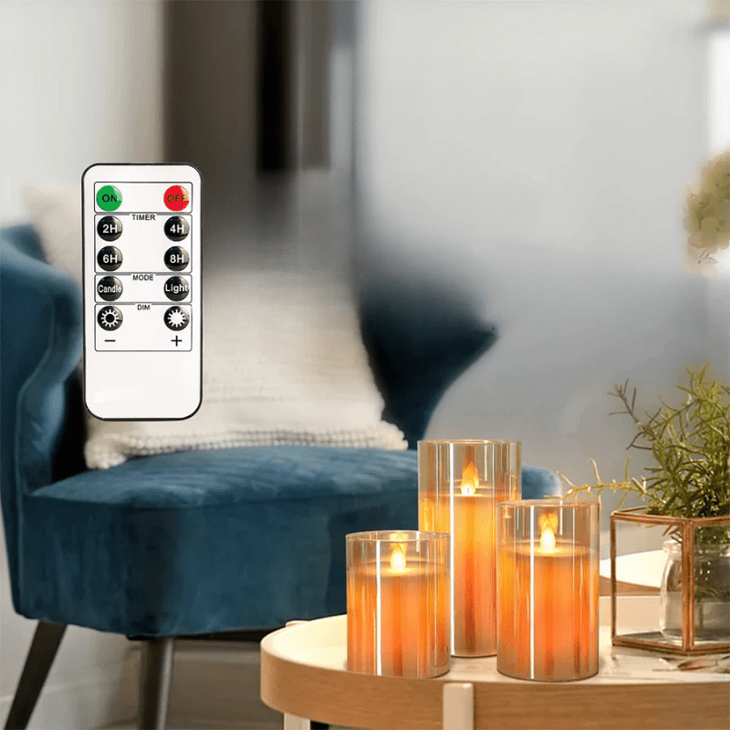 Realistiska LED-ljus med naturtrogen flam effekt