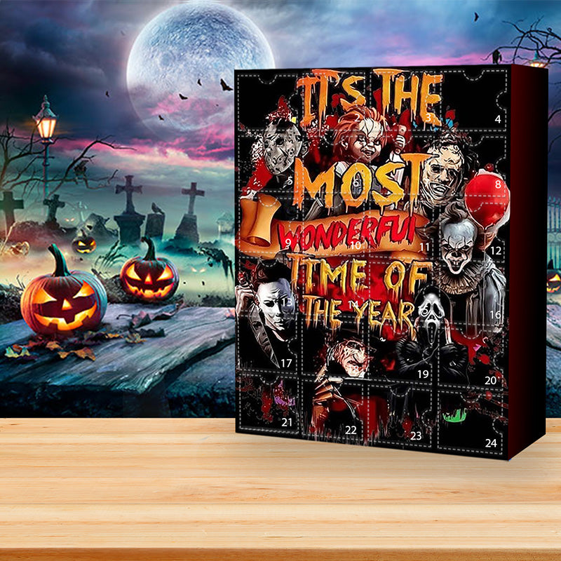 Halloween Adventskalender med figurer fra skræmmende film