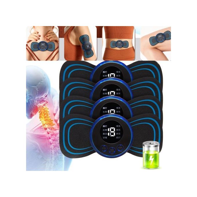 Genopladelig Nakke Massager med EMS - Øjeblikkelig Lindring
