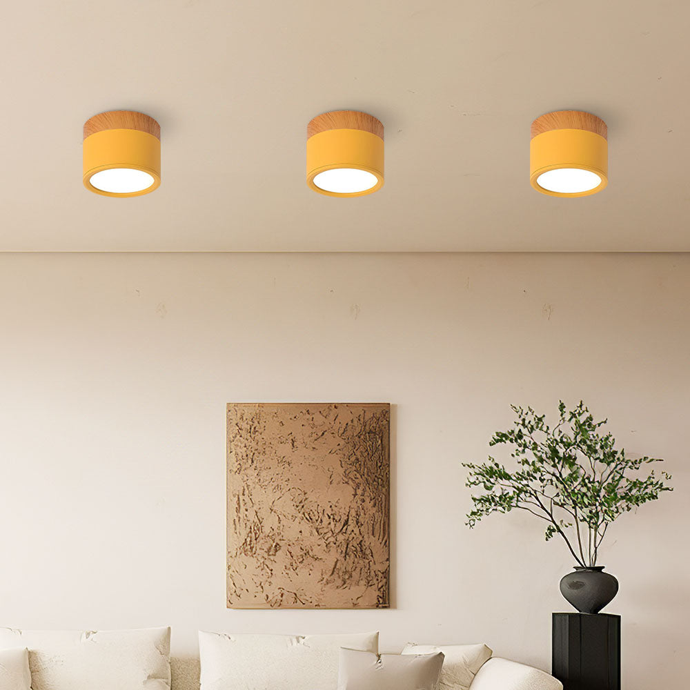 Stilfuldt Loftlys i Pink med Energibesparende LED
