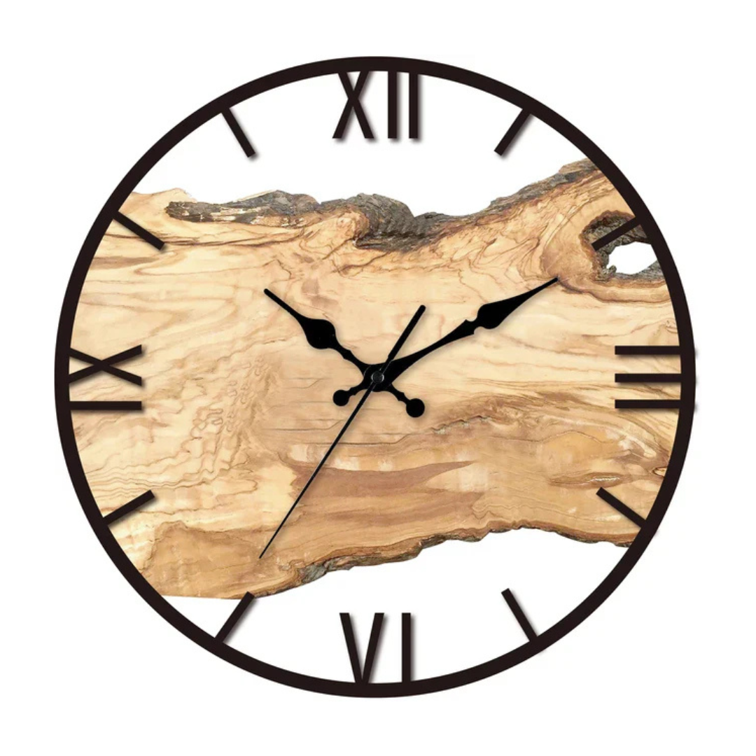 Moderne Minimalistisk Vægur i Hoopie Stil