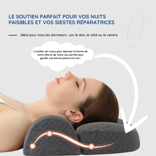 Ergonomisk Pude med Hukommelsesskum | Optimal Nakkeaflastning