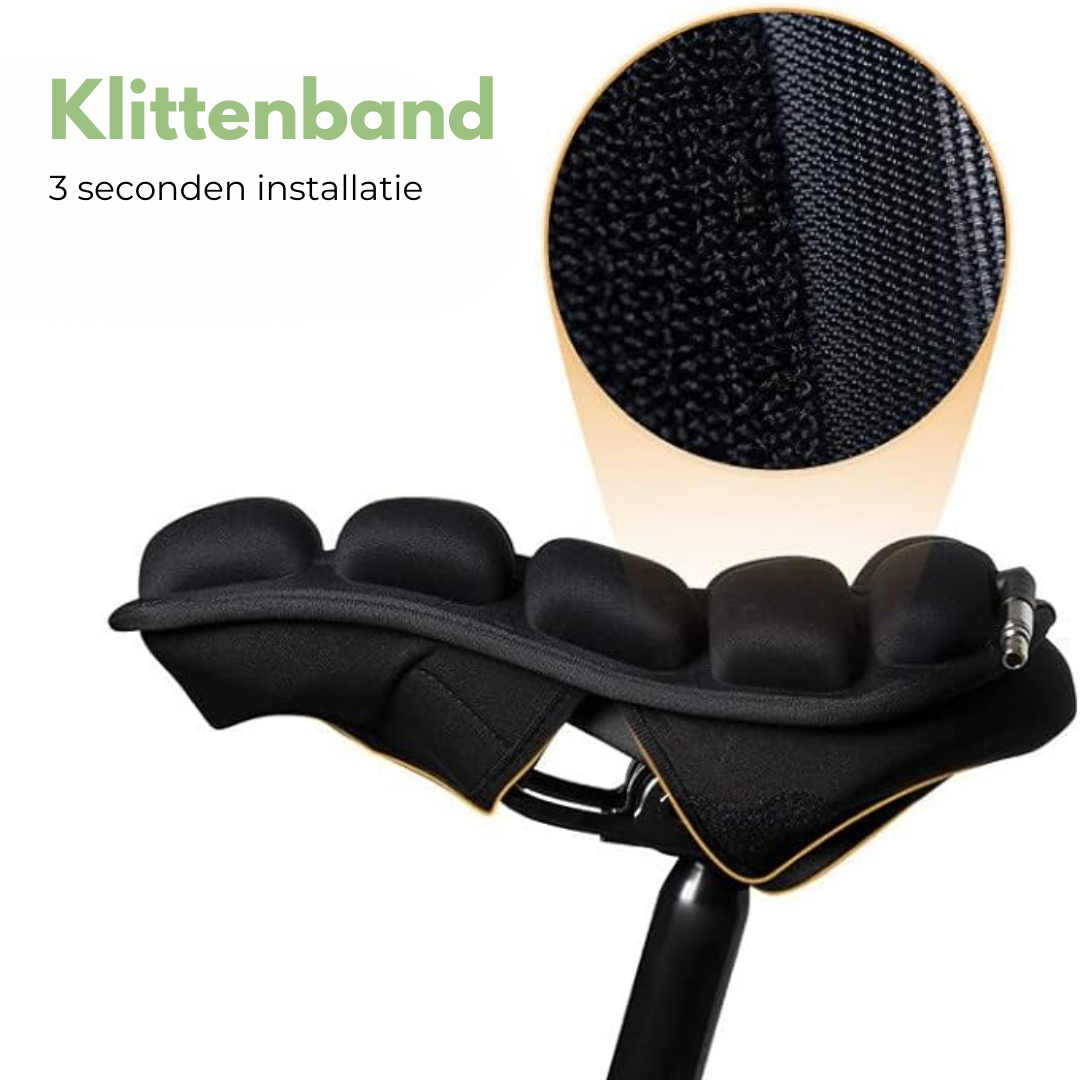Luftpolstrad Cykelsadelskydd – Justerbar Komfort och Ventilation för Alla Cykeltyper