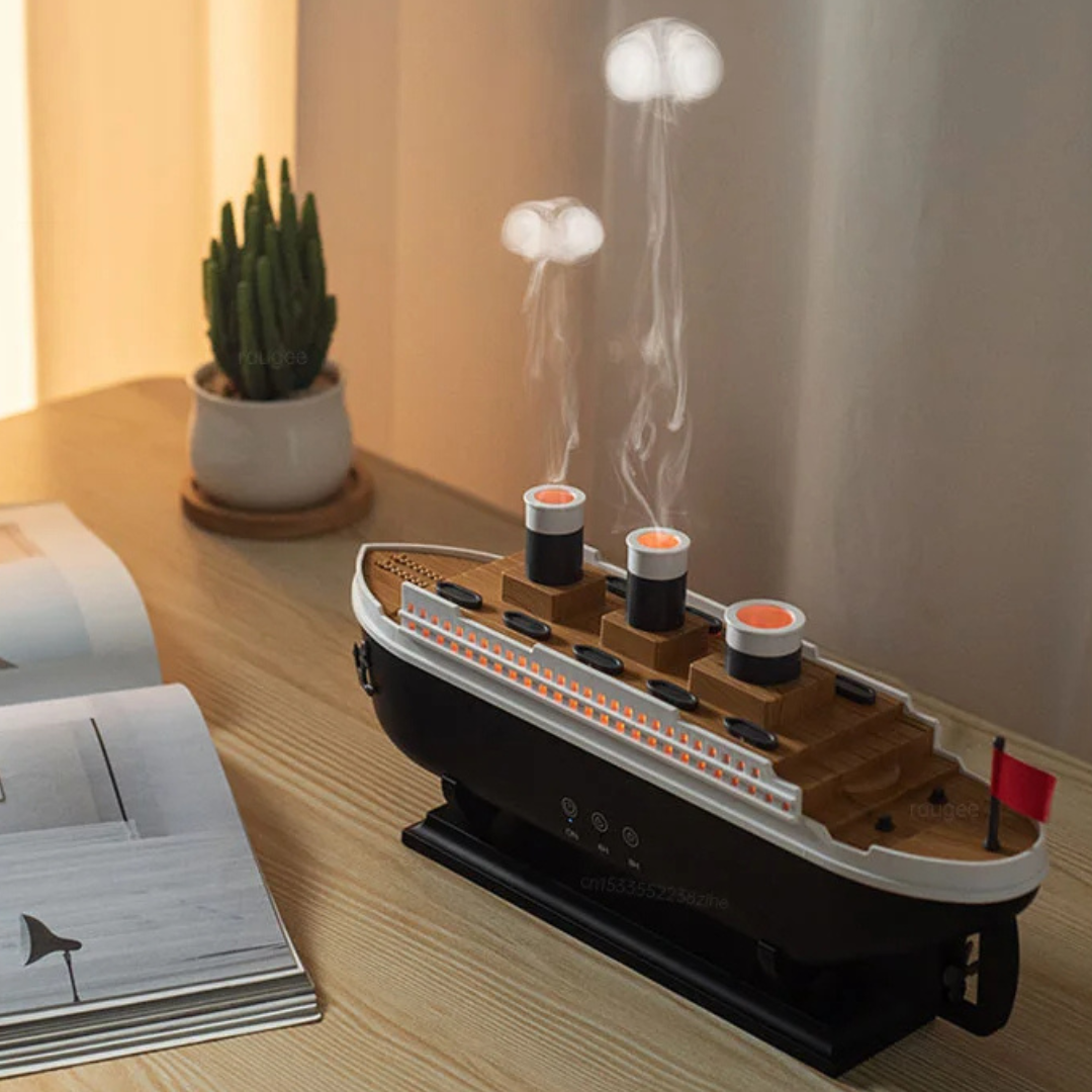Aromaterapidiffuser med lugnande dimma och LED-ljus