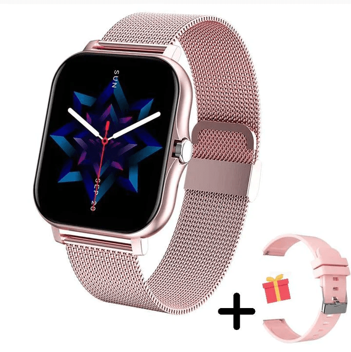 Slim Smartwatch för Kvinnor med Hälsoövervakning