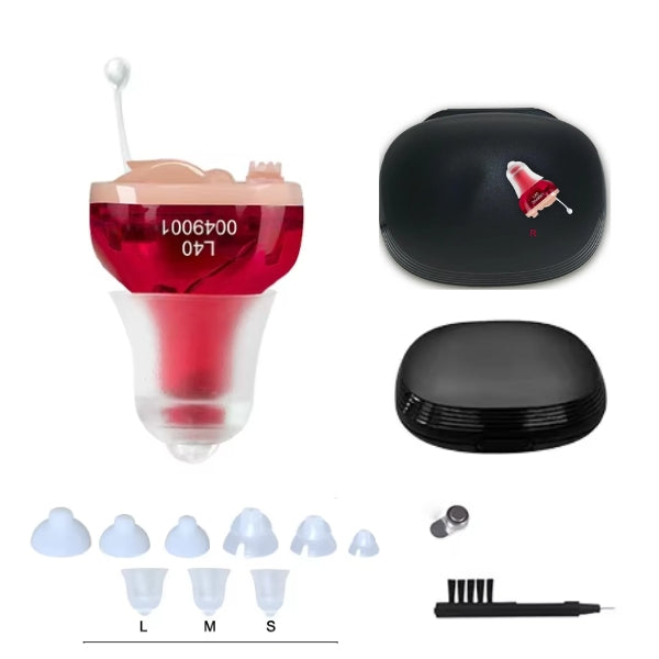 In-Ear Genopladelige Høreapparater med Klar Lyd, Langtidsholdbar Batteri og Behagelig Pasform til Daglig Brug