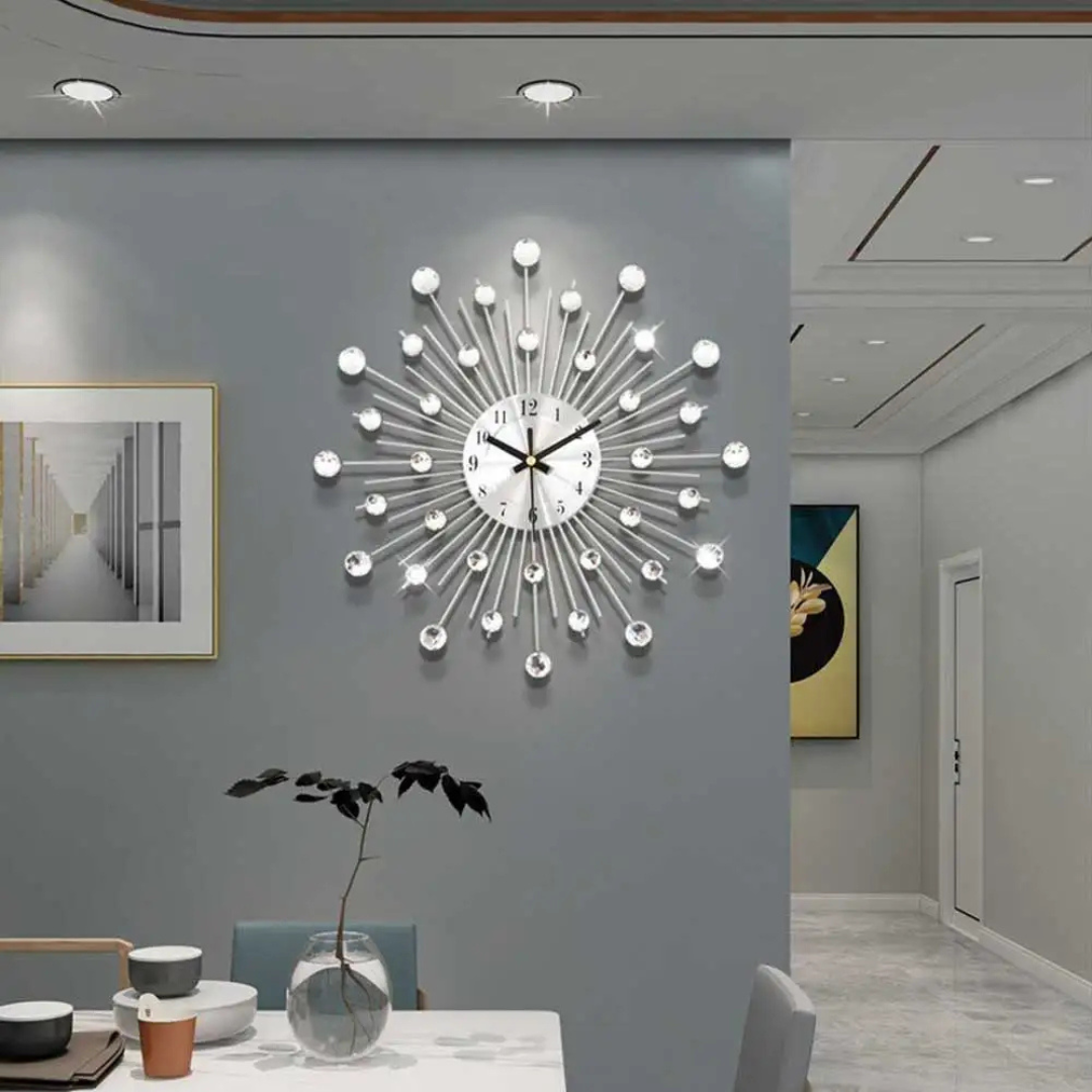 Stilren Vægur 36 cm – Lydløst Design til Moderne Hjem