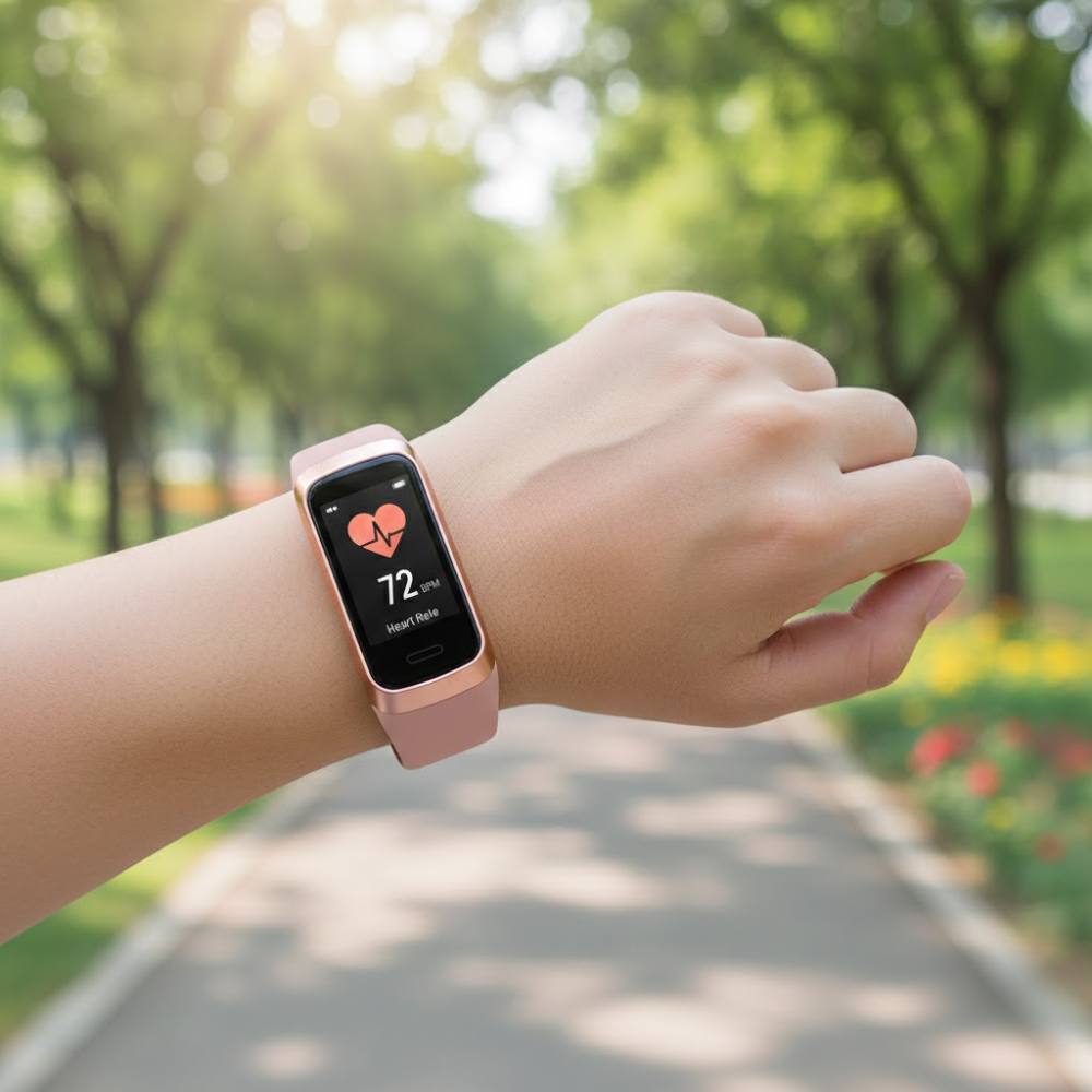 Slankt Smartwatch med Pulsmåler & 25 Sportsfunktioner