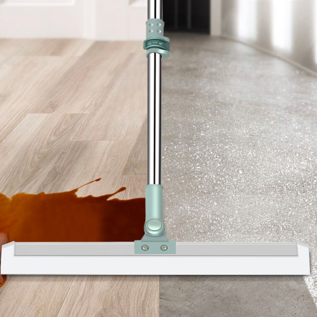 SmartClean Pro | Ergonomisk skyffel med silikonborstar för alla golvtyper