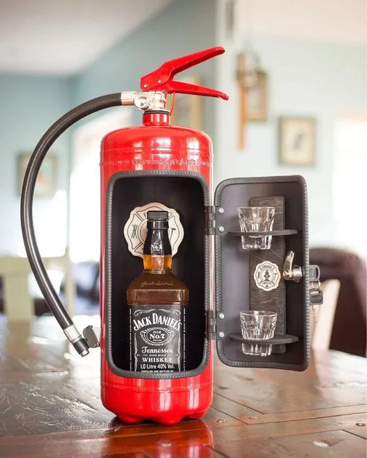 Mini Bar i industrielt design med sikkerhedslåse til spiritusopbevaring