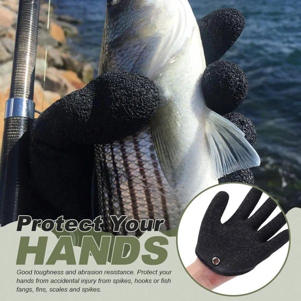 Fiskehandskar med halkfritt grepp och bekväm passform