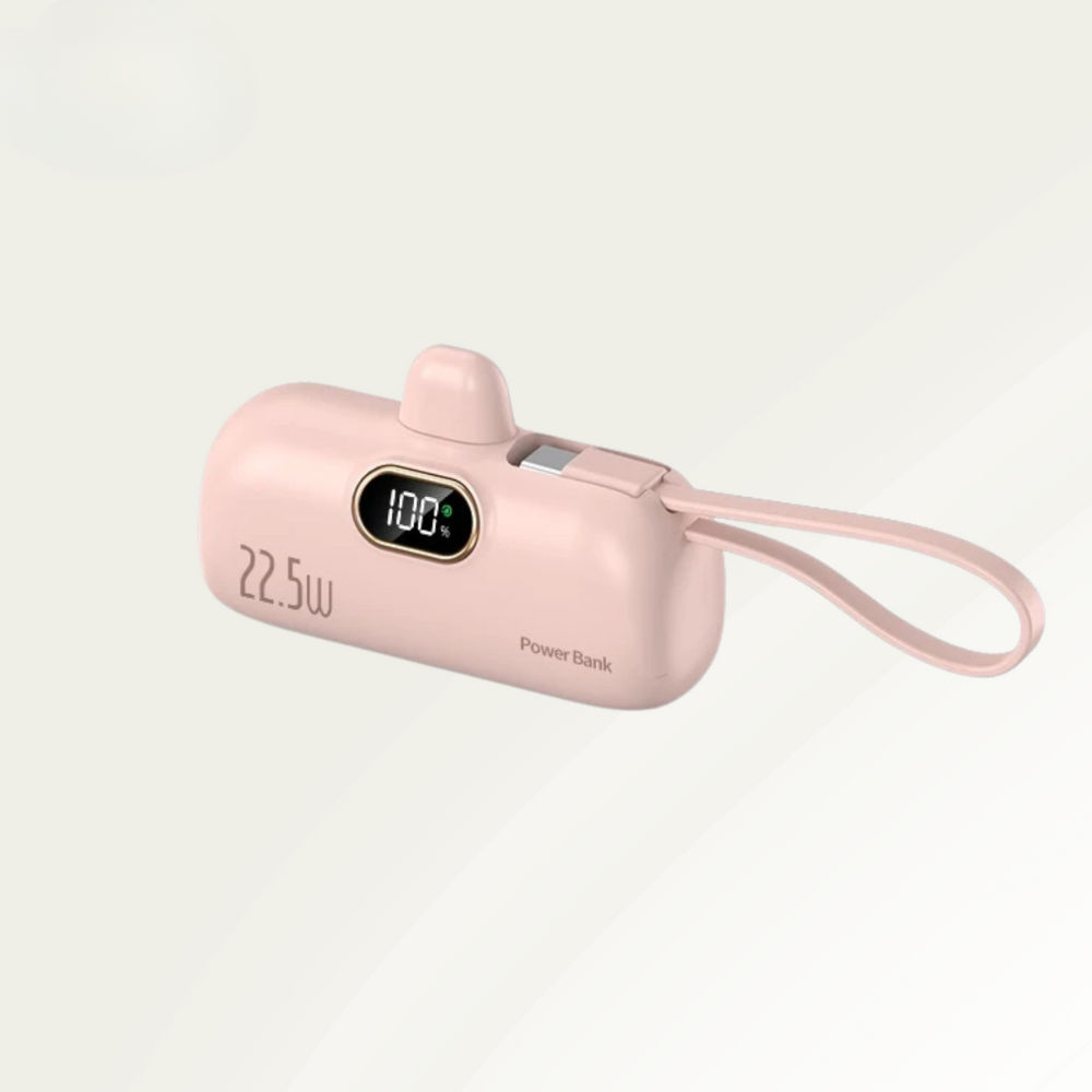 Kraftfull 5000mAh Powerbank med 22.5W Snabbladdning