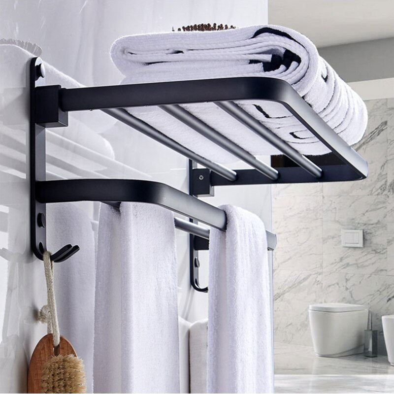 Easy Organizer Bathroom Aluminium Foldbar Håndklædeholder
