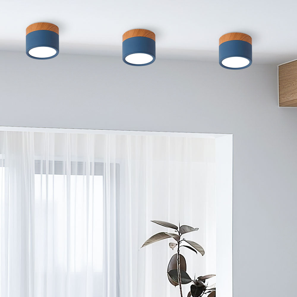 Stilfuldt Loftlys i Pink med Energibesparende LED